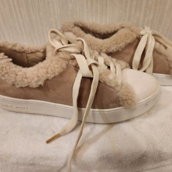 Michael Kors Fur Lined Sneakers 8 - Picture 1 of 6